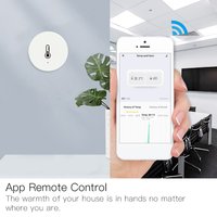 Détecteur de température et d'humidité Zigbee rond, thermomètre intelligent d'intérieur Tuya, appareil intelligent pour la maison