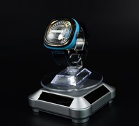 Présentoir de montre à énergie solaire, support rotatif pour bijoux, support pour téléphone, bijoux, table tournante automatique