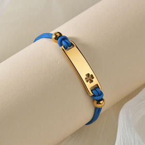 Pulsera <span class=keywords><strong>de</strong></span> Acero Inoxidable con Grabado Personalizado para Pareja, Brazalete Tejido <span class=keywords><strong>de</strong></span> Cuerda Roja Romántica con <span class=keywords><strong>Nombre</strong></span> y Logotipo, Joyería <span class=keywords><strong>de</strong></span> Regalo - Product Image 6