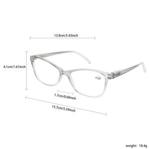 Los fabricantes personalizan el <span class=keywords><strong>precio</strong></span> de fábrica, <span class=keywords><strong>gafas</strong></span> para <span class=keywords><strong>presbicia</strong></span>, <span class=keywords><strong>gafas</strong></span> de lectura de ojo de gato con estilo, normales para damas - Product Image 6