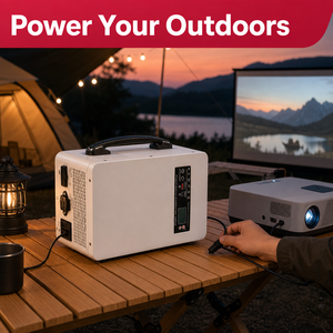 เครื่องแปลงไฟลิเธียมไอออนแบบคลื่นไซน์ดัดแปลง 300W 1000W ชาร์จเร็ว พร้อมเต้ารับไฟฟ้ากระแสตรงและกระแสสลับ สำหรับใช้ในบ้าน ฉุกเฉิน สำรองไฟรถยนต์ คอนโทรลเลอร์ RV พอร์ตจ่ายไฟ ไฟฉาย - Product Image 6