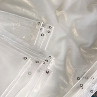 Bâche en plastique transparente imperméable avec revêtement occultant pour serre, balcon, protection contre la pluie, utilisation extérieure