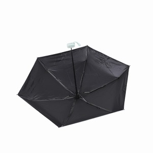 <span class=keywords><strong>Parapluie</strong></span> de poche mini classique manuel à cinq plis en pongé de 19 pouces, baleines en fibre de verre, cadre en métal noir, poignée en plastique, avec <span class=keywords><strong>sac</strong></span> - Product Image 5