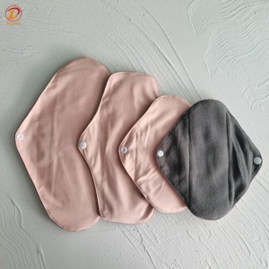Almohadillas menstruales de carbón de bambú <span class=keywords><strong>reutilizables</strong></span> Almohadillas <span class=keywords><strong>sanitarias</strong></span> lavables para mujer Almohadillas para el período para mujer Servilleta lista para enviar - Product Image 2