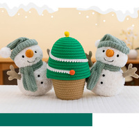 Boneka Salju Plush Super Lembut 25cm Warna Campur, Mainan Natal Isi Kapas PP, Hadiah Ulang Tahun yang Menenangkan, Bantal, Cocok untuk Mesin Cakar