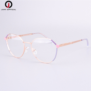 Dernier design Jami Optical JM23211 Montures de lunettes pour femmes œil de chat Motif floral coloré Logo personnalisé Lentilles en métal TAC pour - Product Image 5