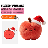 Peluche personnalisée en coton PP moelleux en forme de petite pomme – Design fruit doux pour enfants et cadeau pour petite amie