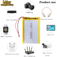 3,7V 3000mAh 505573 Liter-Energie-Akku Polymer-Lithium-Ionen Li-Ionen-Batterie für Spielzeug Powerbank GPS MP3 MP4