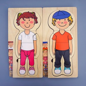 Kids' Wooden Learning <strong>Puzzle</strong> Educational <strong>Puzzle</strong> <strong>Game</strong> Wooden My Body 3D Jigsaw <strong>Puzzle</strong> Anatomy <strong>Play</strong> <strong>Set</strong> - Product Image 6