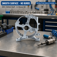 Support de fixation structurel en aluminium moulé sous pression OEM ADC12, testé par le méthode de test de fuites CNC, certifié ISO 9001, pour pièces de groupe électrogène 5GF 6.5KW