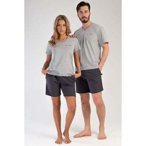 Kadin ชุดผู้หญิง/3iplik V Yaka Kisa Kol cepli sort takim - Product Image 4