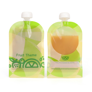 <strong>Uni</strong>-Pak 180ml Resealable Refill Squeeze Baby Food Liquid Packaging Spout Pouches Ready Ship Plastic <strong>Bags</strong> <strong>for</strong> Fruit Juice Water - Product Image 2
