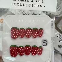 Uñas Postizas Decorativas 3D, Diseño Aleatorio, 10 Piezas/Juego, Uñas Postizas Bonitas para Mujeres Jóvenes