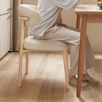 Chaises de salle à manger en cuir d'extérieur nordique Design européen de luxe moderne pour la maison appartement meubles en métal en acier salon