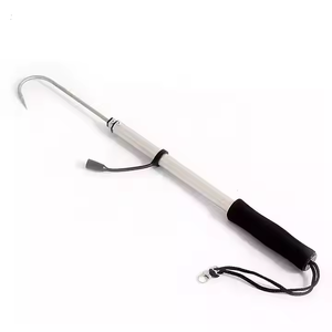 Newbility vente en gros pêche Gaff 60cm 90cm 120cm en acier inoxydable pêche lance alliage d'aluminium <span class=keywords><strong>télescopique</strong></span> pêche Gaff - Product Image 6