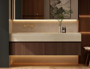 Conjunto de Muebles de Baño de Cerámica de Lujo con Espejo LED Inteligente - Product Image 5