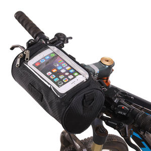 Bicycle Touchscreen Phone Bag Handlebar Bag Waterproof Black Front Beam Bag For Outdoor Mountain <b>Bike</b> - Product Image 5