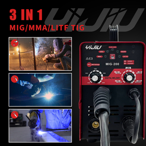 Machine à souder YIJIU <span class=keywords><strong>MIG</strong></span>-120DG IGBT 120A, cycle de travail 60%, CO2/<span class=keywords><strong>MIG</strong></span>/MMA/TIG 3-en-1, certifiée ISO9001 - Product Image 2