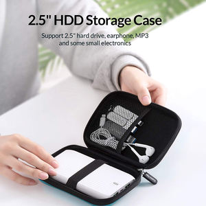 Estuche para disco duro de 2,5 pulgadas, bolsa de transporte para almacenamiento de unidades externas, resistente al agua y a prueba de golpes para organizar accesorios electrónicos - Product Image 5