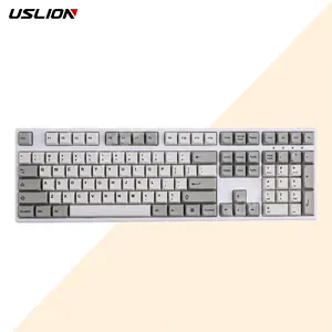 USLION 122 teclas Vintage XDA perfil PBT Keycaps para teclado mecânico personalizado artesão sublimação gradiente Keycaps