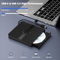 Drive Blu-ray Eksternal BD-Combo Portabel BD DVD CD RW Burner USB 3.0 Tipe-C Drive Optik untuk Laptop Windows