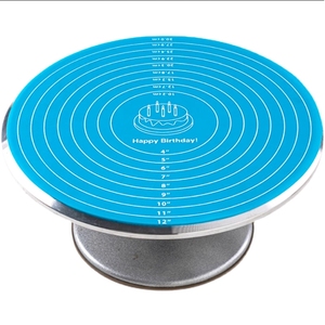 Không trượt vòng bánh bàn xoay Mat Silicone <span class=keywords><strong>Baking</strong></span> Mat với các phép đo cho bánh bàn xoay mat - Product Image 1