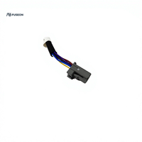 Rangkaian Kabel Multi-Sensor Mesin Otomotif dengan Tabung Bergelombang, Konektor Cyan, Kabel Kustom OEM 12V 24V