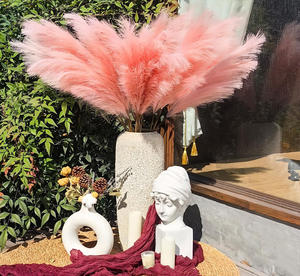 Oferta Especial: Decoración para el Hogar y Bodas, Hierba de Pampas Artificial Grande, Flor de Pluma Estilo Boho, Rama de Caña Grande para Fiestas en Casa - Product Image 2
