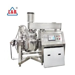 Máquina emulsionante al vacío de acero inoxidable 50L personalizada de fábrica para cosméticos