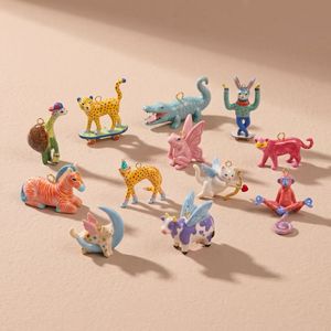 Colgante <span class=keywords><strong>de</strong></span> Animal Creativo y Lindo <span class=keywords><strong>de</strong></span> Moda Sencilla: Gato Ángel, Perro, <span class=keywords><strong>Cebra</strong></span>, Conejo con Patineta, para Collar y Bolso - Product Image 2