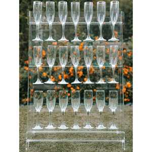 Custom Acrylic Wedding Supplies <b>Display</b> <b>Racks</b> clear Acrylic prosecco champagne Wall Glasses Holder - Product Image 2