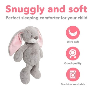 Personnalisé Noir Gris Blanc En Peluche Animaux En Peluche En Peluche <span class=keywords><strong>Lapin</strong></span> Jouet - Product Image 4