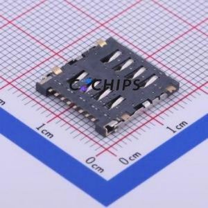 SNO-1340 SIM Card Connector SMD Connector Flip Cover Type Micro SIM Card Card Holder 1.5mm - Product Image 2