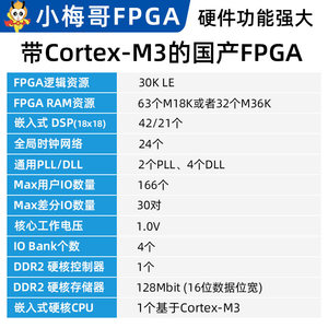 บอร์ดหลัก Zhidojing SoC FPGA – Cortex-M3, DDR2, ADC, AC601 M667 - Product Image 5