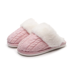 Pantuflas de Casa para Mujer, Cómodas, de Espuma Viscoelástica, Tejidas, Cálidas, de Felpa, para Interiores y Exteriores - Product Image 1