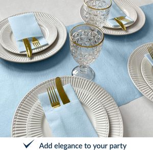 Serviettes en papier Airlaid jetables personnalisées avec impression <span class=keywords><strong>de</strong></span> logo, pliées en 1/8, pour Noël et mariages - Product Image 4