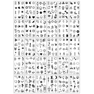New Design <b>Waterproof</b> UV Printed Customized Shape Vinyl Glossy Slogan Pattern Spark Brand Decorative Temporary Tattoo <b>Sticker</b> - Product Image 3