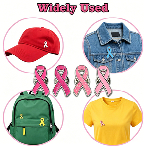 Pin de Solapa Esmaltado con Cinta Blanca, Insignia Metálica de Concienciación sobre la Violencia Contra las Mujeres para la Defensa de los Derechos Sociales - Product Image 2