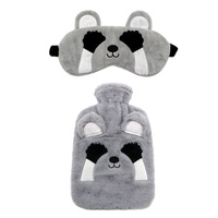 Housse de bouteille d'eau chaude de bonne qualité, 1 pièce, avec couvercle en peluche, housse de bouteille d'eau chaude en caoutchouc