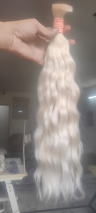ผมแท้สีบลอนด์แบบเรมี่  แบบตรง  ต่อผมแบบเส้น  ถักสองชั้น  สำหรับร้านเสริมสวย - Product Image 6