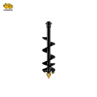 Tarière hydraulique robuste pour excavatrice, chargeuse compacte, machine de forage de terre