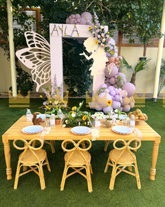 Silla Infantil de Ratán Moderna Hecha a Mano de Primera Calidad con Características de Seguridad para Sala de Estar y Decoración de Fiestas de Cumpleaños - Product Image 4