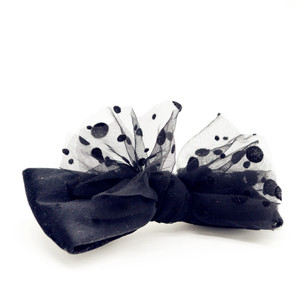 Terciopelo de puntos invierno dos capa accesorios <span class=keywords><strong>para</strong></span> el <span class=keywords><strong>cabello</strong></span> arco niñas nudo pinzas de cocodrilo - Product Image 4