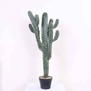 Plantes artificielles en plastique, cactus d'intérieur/extérieur, haute simulation, décoratives, fausses plantes vertes tropicales, paysage désertique - Product Image 4