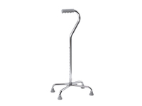 Canne quadruple à base large pour personnes âgées avec double poignée décalée Canne de marche réglable à 4 broches avec 4 pattes pour une stabilité accrue