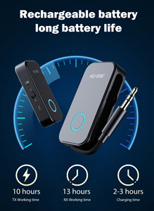 Transmitter <span class=keywords><strong>Receiver</strong></span> Bluetooth 5.4 Nirkabel 2 in 1 dengan Adaptor Aux 3.5mm untuk TV PC, Adaptor Audio Nirkabel - Product Image 4