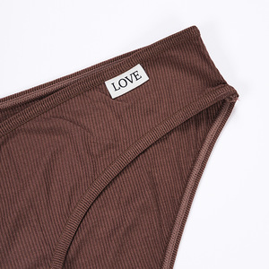 Ropa interior deportiva de hilo europeo y americano para mujer, calzoncillos con estampado de letras de cintura baja, entrepierna de algodón puro, transpirable, Lift Fitne - Product Image 4