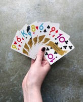 Cartes à jouer en papier avec logo personnalisé OEM - Service d'impression de cartes de poker et de jeux de société publicitaires