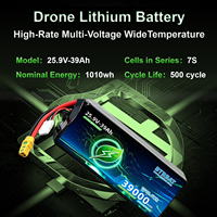 Paket Baterai Lithium 25.9V 7S, Tingkat Pengosongan 3-5C, 500+ Siklus, Bersertifikasi UN38.3 MSDS untuk Drone UAV