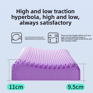 Almohada Transfronteriza de Pectina TPE con Diseño de Alas, Transpirable, Sin Presión, Ideal para el Cuello, Ayuda al Sueño, Estructura de Panal - Product Image 4